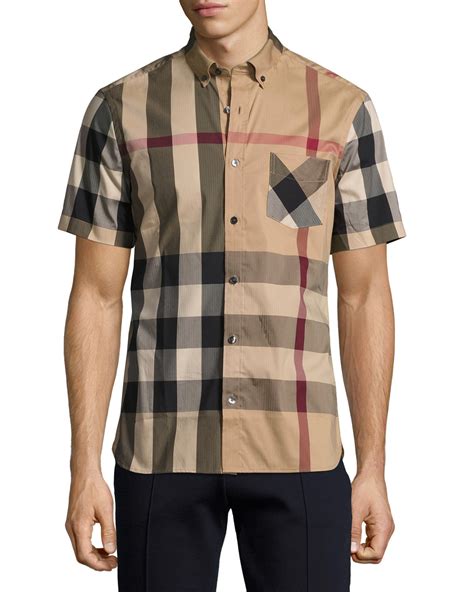 burberry short sleeve shirt women|Burberry men's shirts clearance.